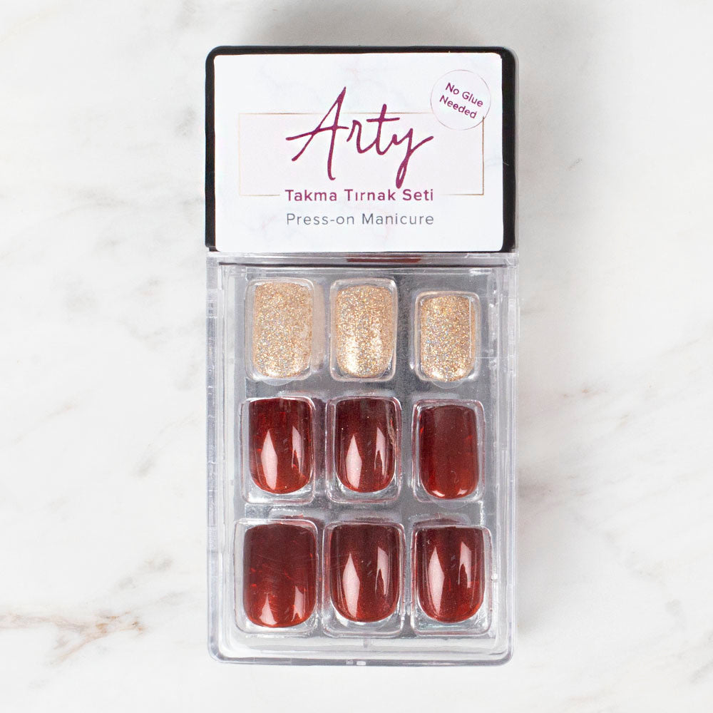 Arty Takma Tırnak Seti \ Altın Sarı